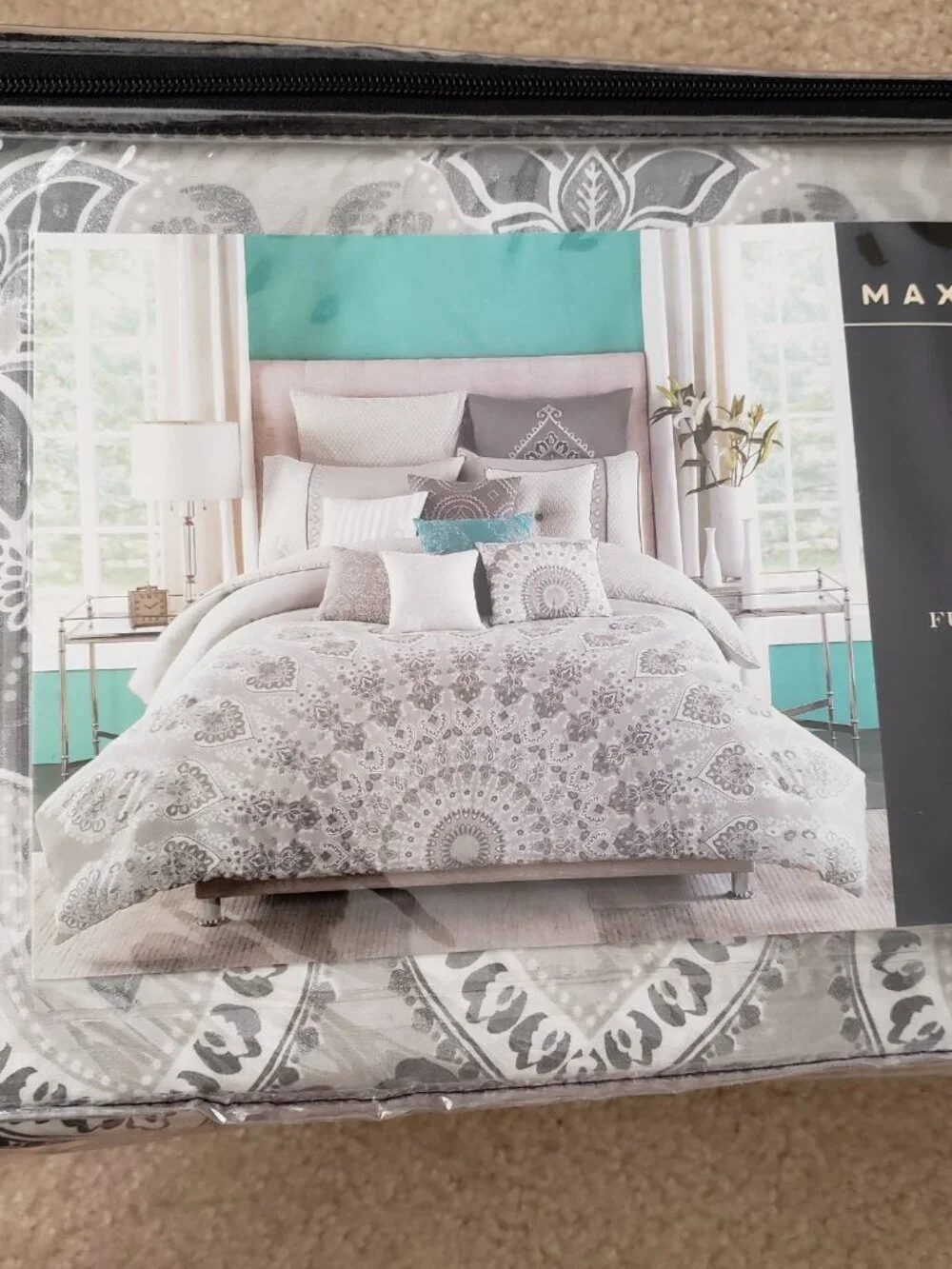 NEW Max Studio Shalia Full / Queen duvet and shams bedding set boho home